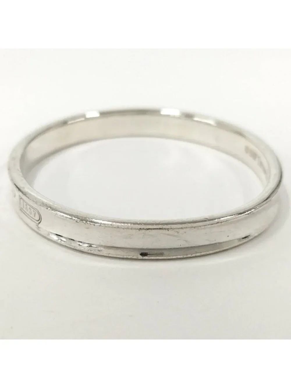 Tiffany & Co Narrow Bangle Bracelet 925 Sterling Silver